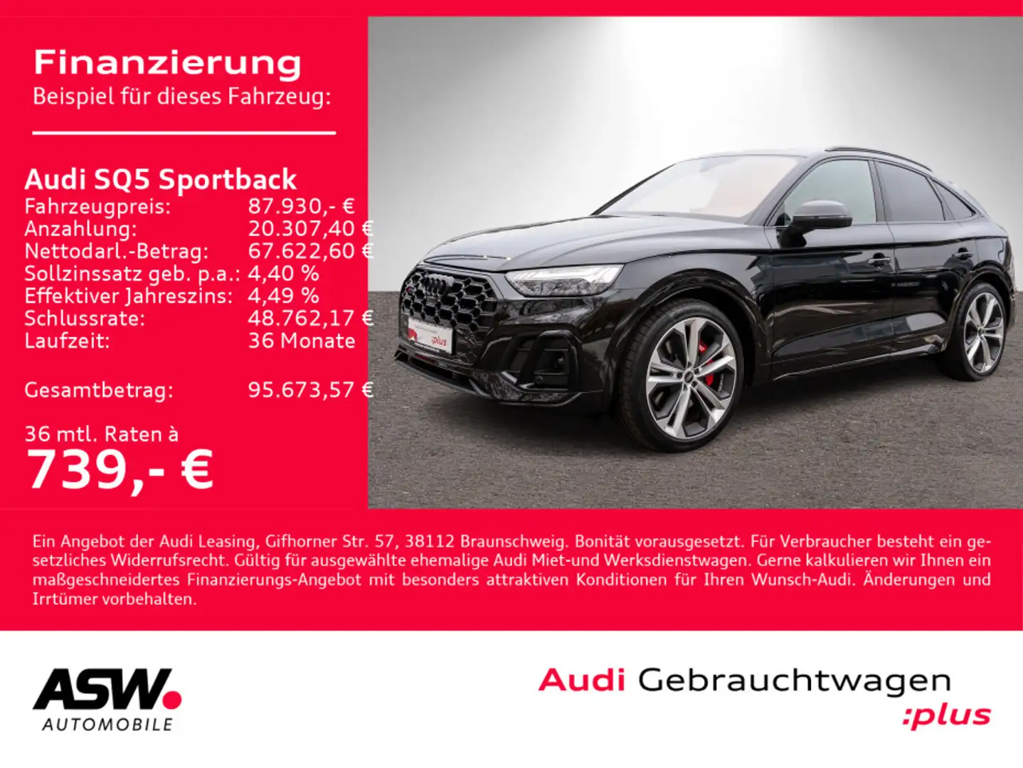 Audi SQ5 quattr 3.0 TDI NAVI MATRIX STANDHZ Schwarz - 1