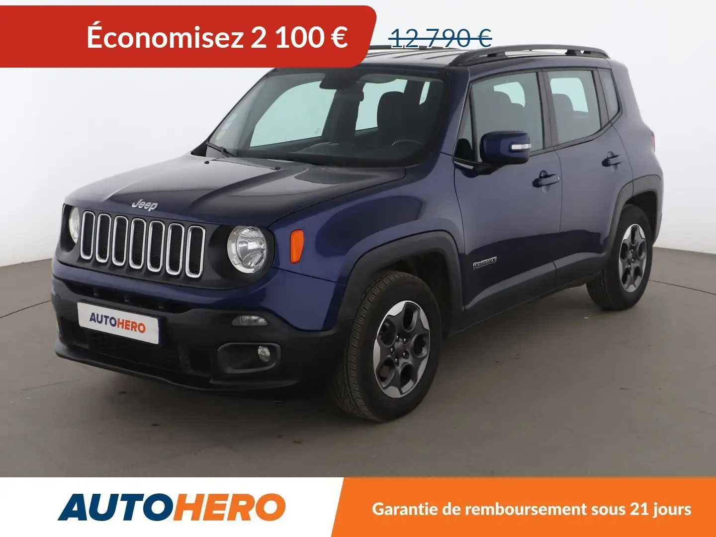 Jeep Renegade 1.6 MultiJet Longitude Bleu - 1