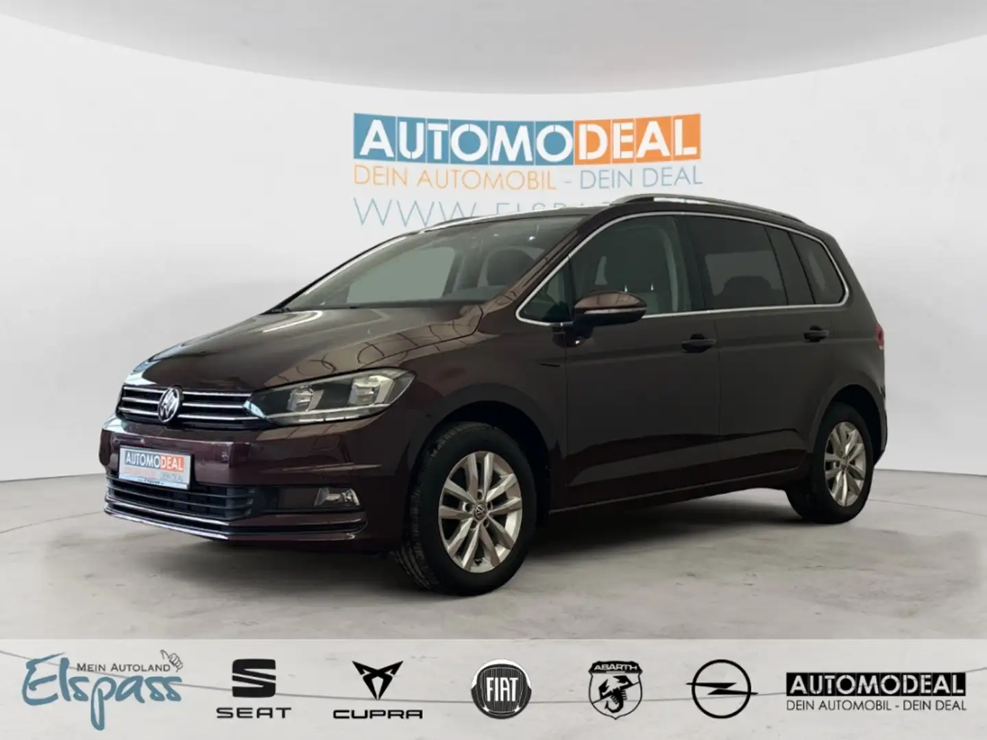Volkswagen Touran AHK ACC SHZ TEMPOMAT ALU PDC v+h KLIMA USB TOUCH M Piros - 1