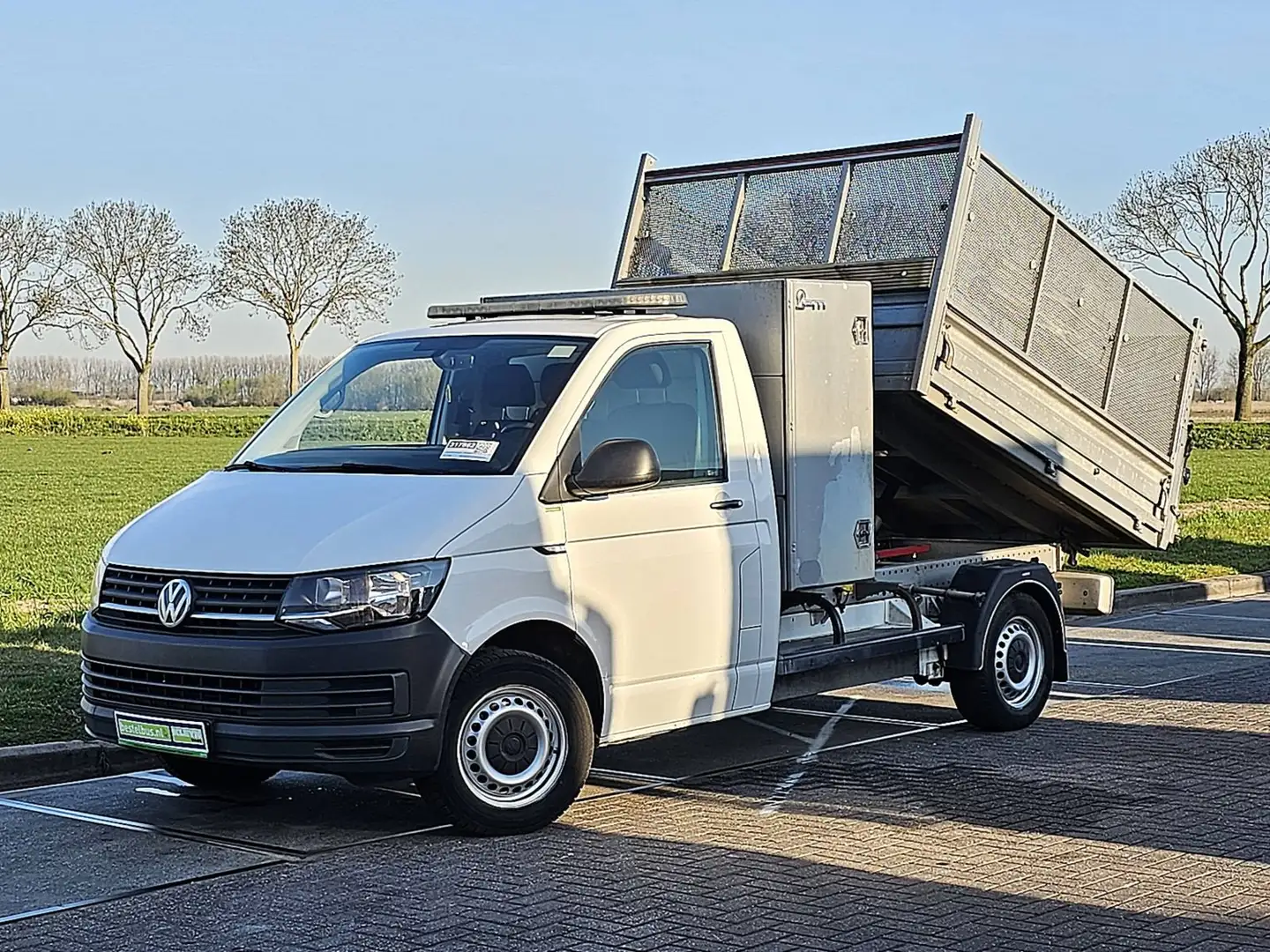Volkswagen Transporter 2.0 TDI L2 Kipper Airco Eur6 Wit - 2