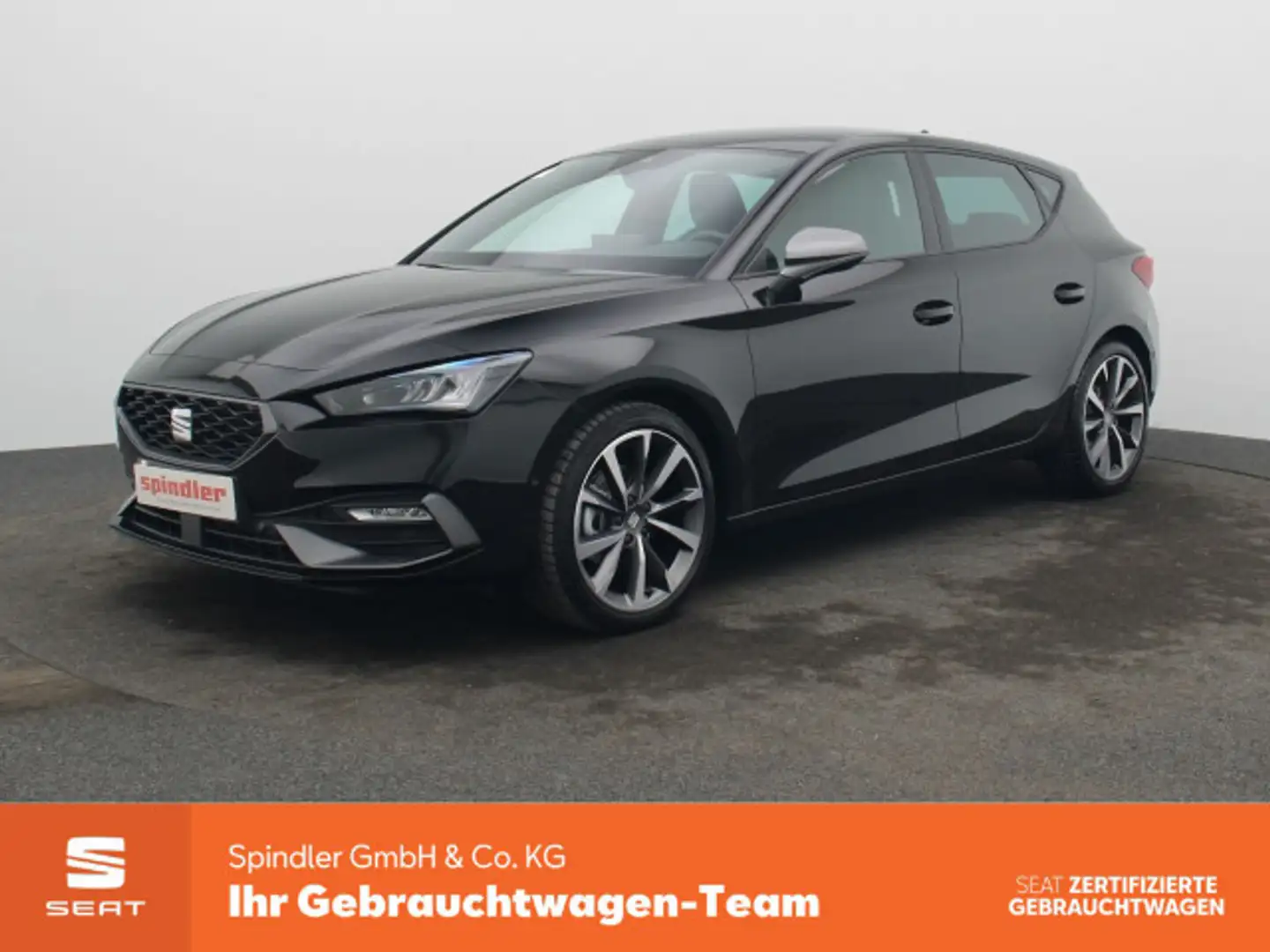 SEAT Leon FR 2.0 TDI DSG / LED, ACC, RFK, Navi, SHZ Zwart - 1