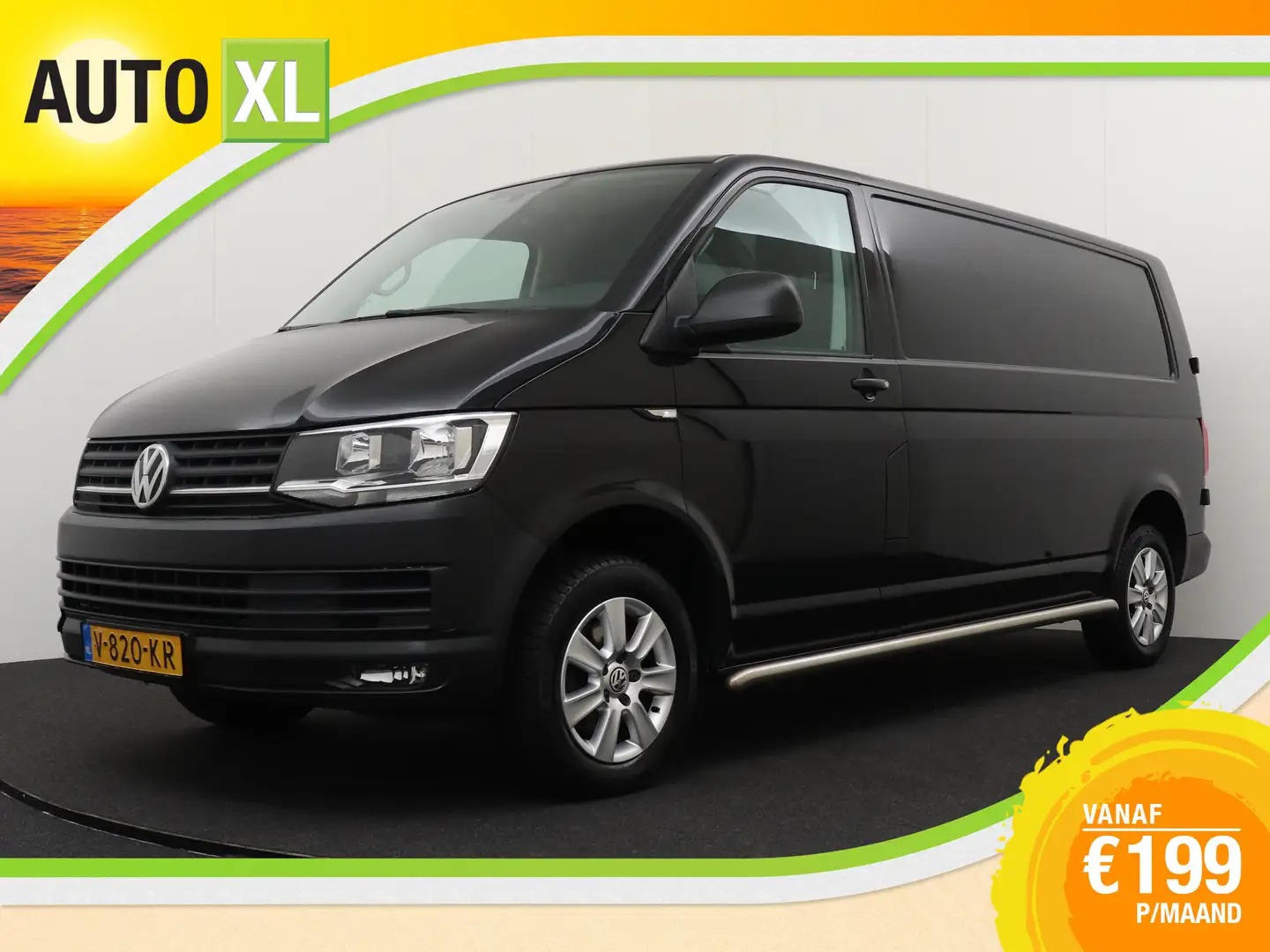 Volkswagen T6 Transporter 2.0 TDI Aut L2H1 Comfortline Trekhaak Betimmering Negro - 1