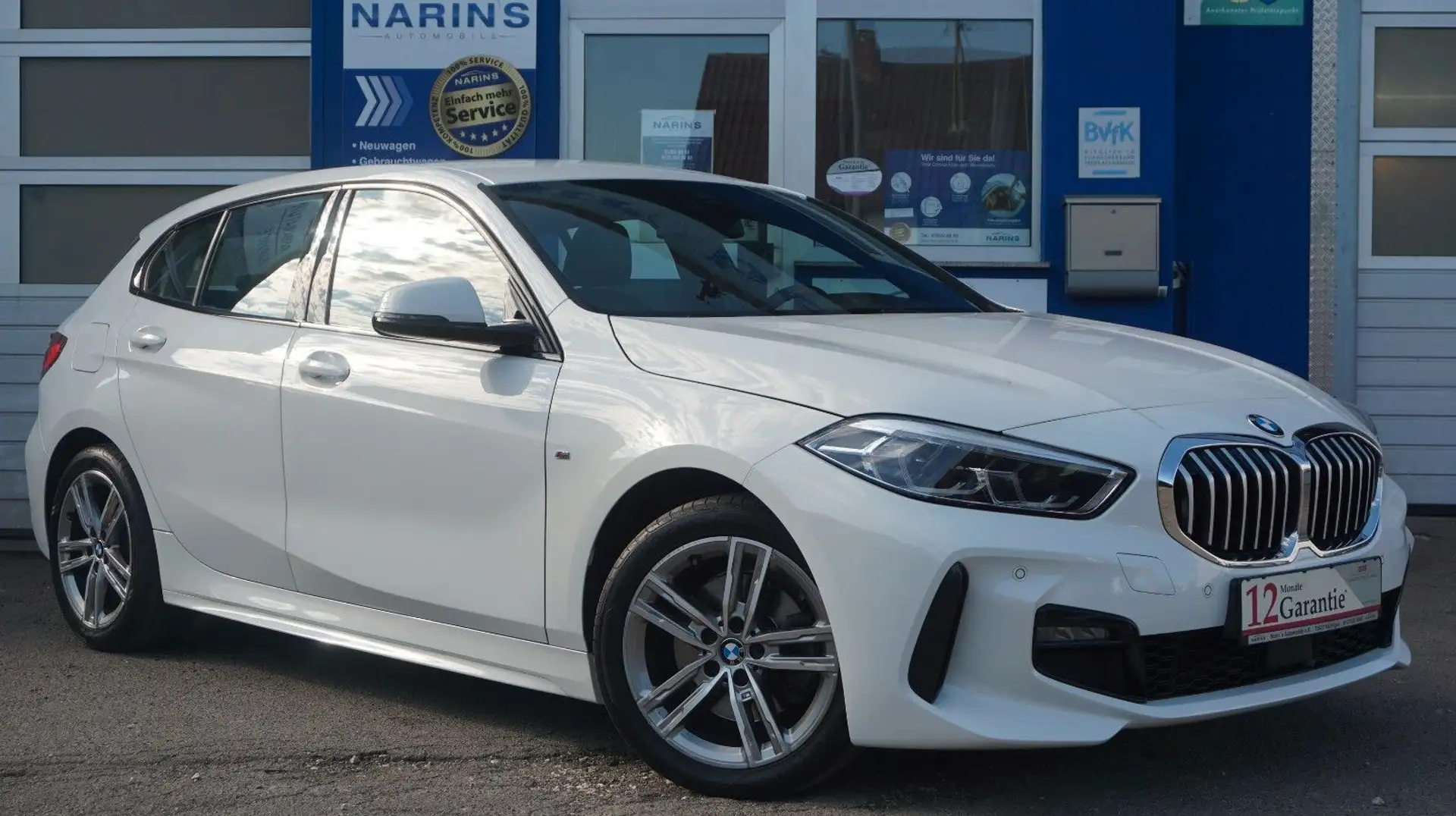 BMW 118 i M Sport Navigation LED Teilleder SR WR Bianco - 2