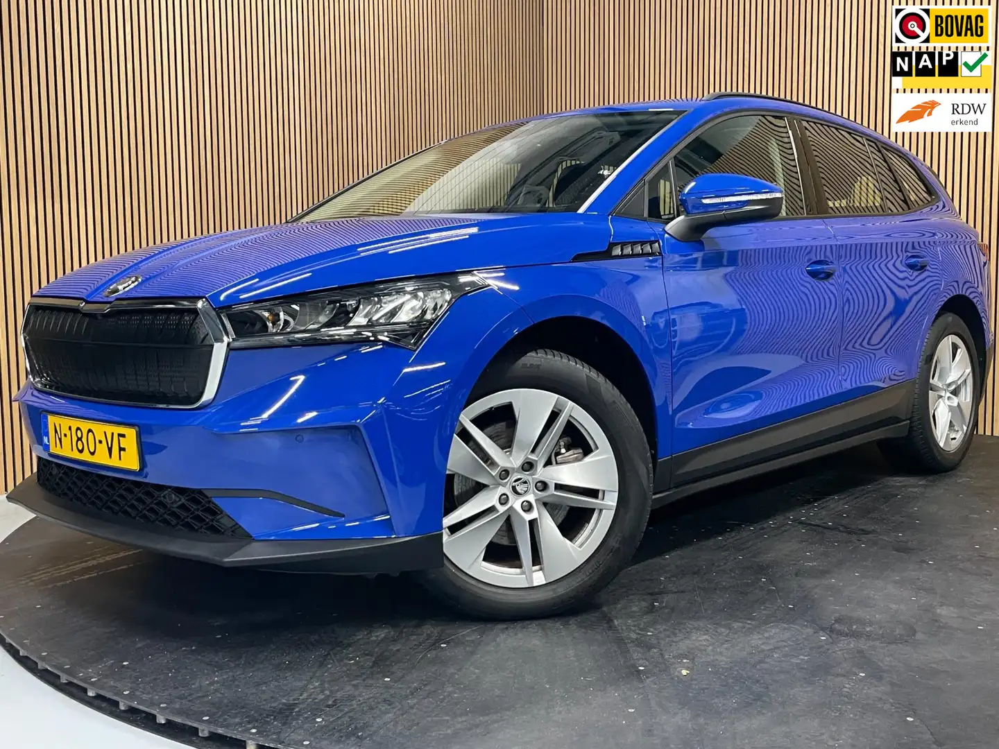 Skoda Enyaq iV 60|VOLLEDER|PANORAMADAK|AMBIENT LIGHT|ANDROID,C Bleu - 1