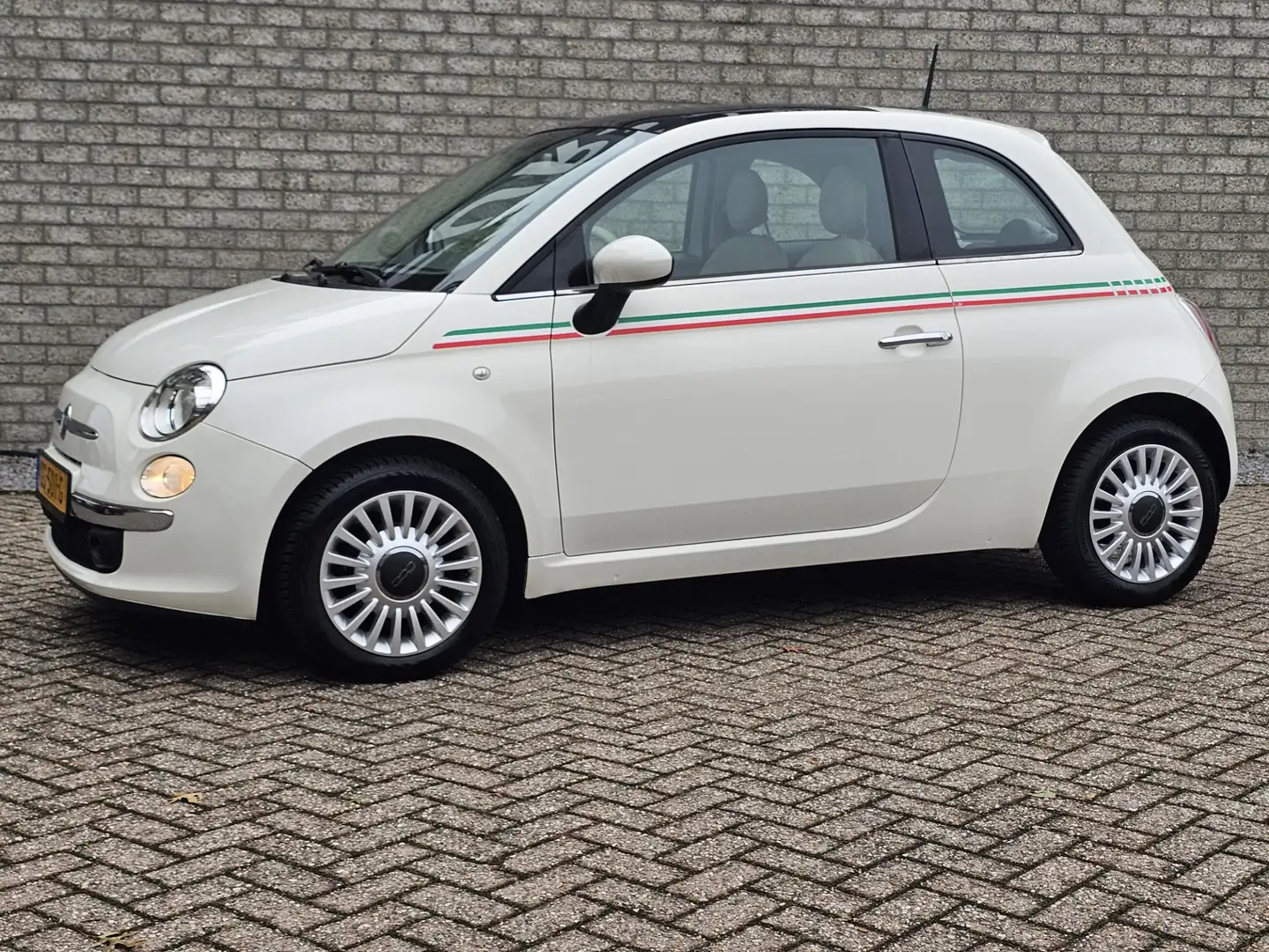 Fiat 500 1.2 Lounge Pdc/Pano-dak Wit - 2