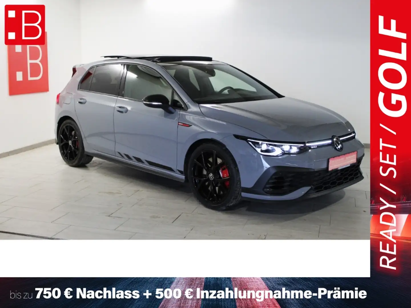 Volkswagen Golf GTI 8 2.0 TSI DSG Clubsport Black Style 19 PANO HuD H/ Grau - 1