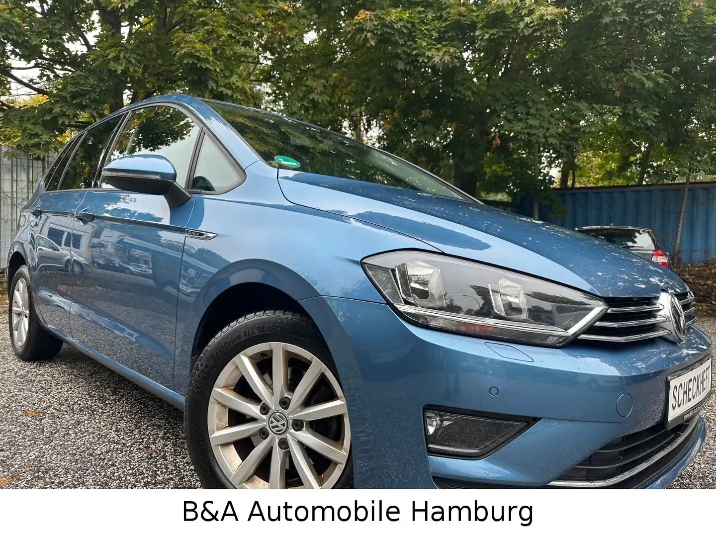 Volkswagen Golf Sportsvan VII Lounge BMT 2 Hand+Scheckheft Blau - 1