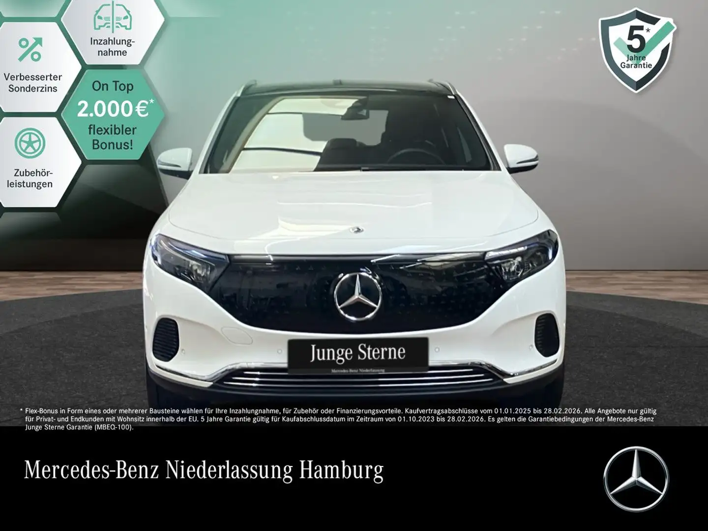 Mercedes-Benz EQA 300 4M PROG+ADVANCED+AHK+PANO+KAMERA+SPUR Weiß - 1