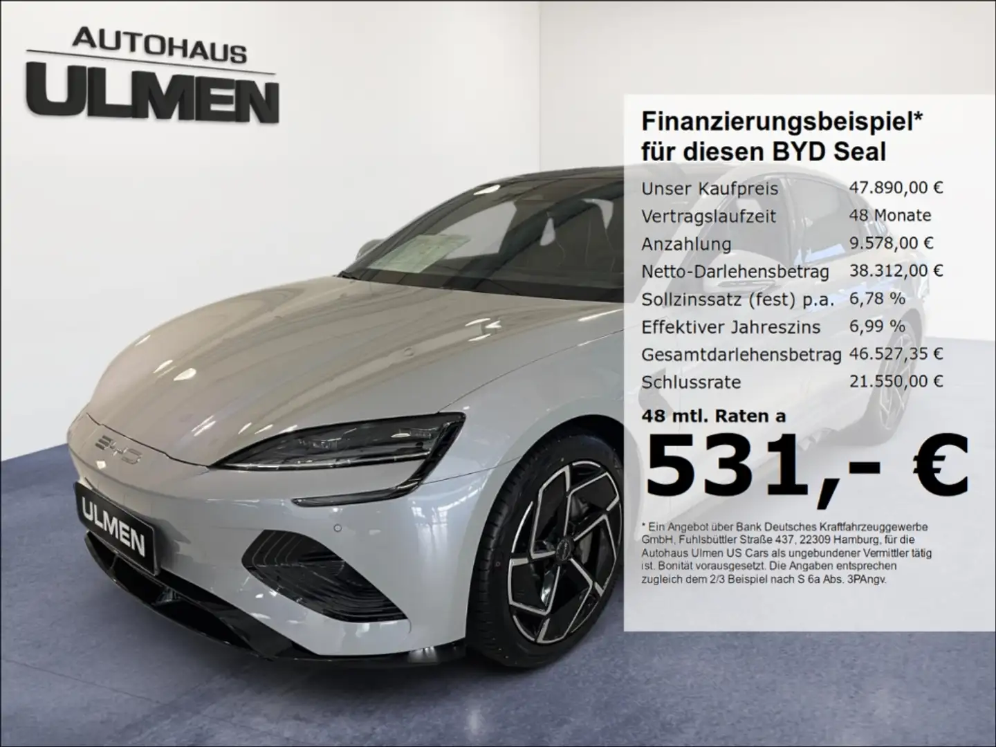 BYD Seal Excellence 530PS AWD Pano 360°Cam Soundsystem Voll Grau - 1