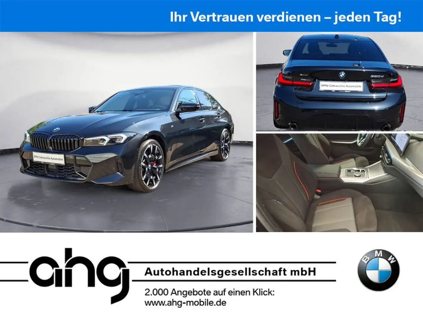 BMW 320 d xDrive M SPORT Pro Driving Assistant Profes Schwarz - 1