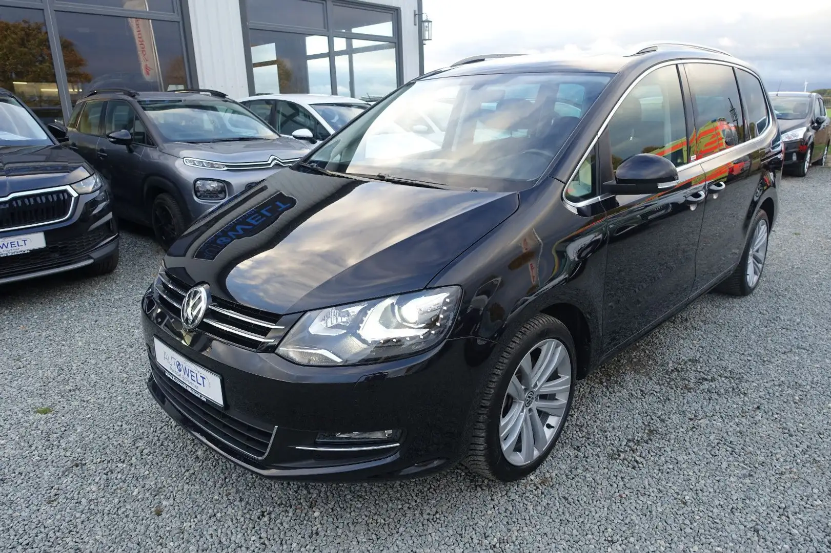 Volkswagen Sharan 2.0 TDI PANO KAM ACC APP 7Sitzer TÜV Neu Schwarz - 2