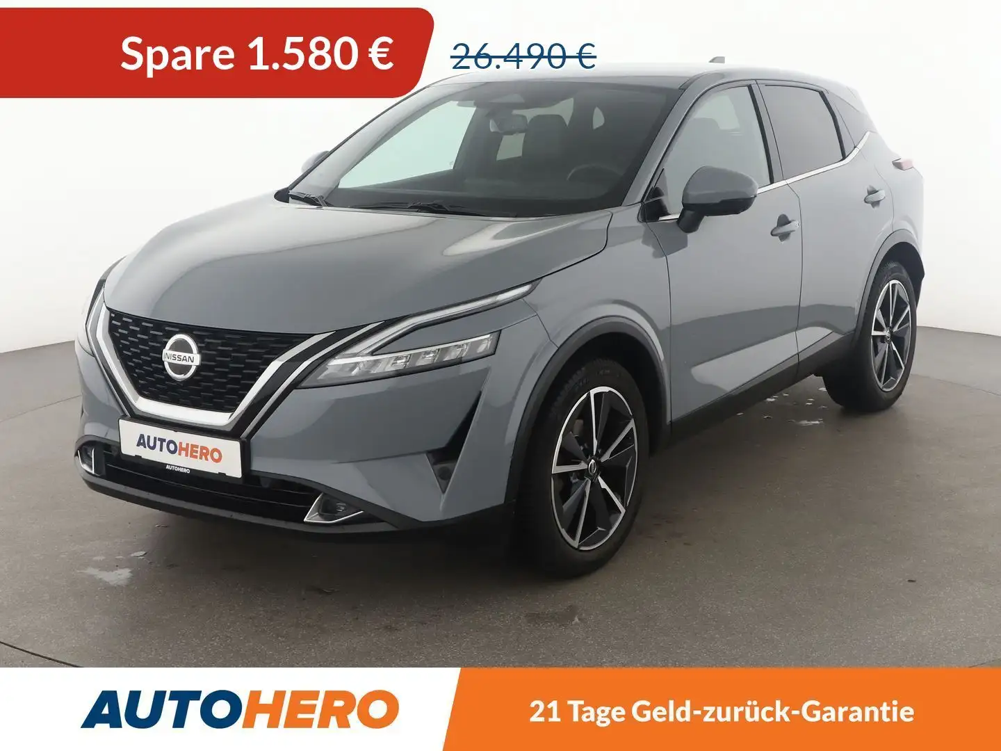 Nissan Qashqai 1.3 DIG-T Mild-Hybrid Tekna Aut.*NAVI*HEAD-UP*LED* Серый - 1