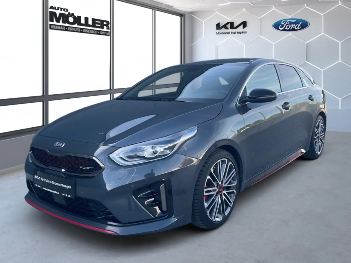 Kia ProCeed / pro_cee'd GT 1.6T DCT7 Navi JBL LED Rückfahrkam. Leder Klima Gris - 2