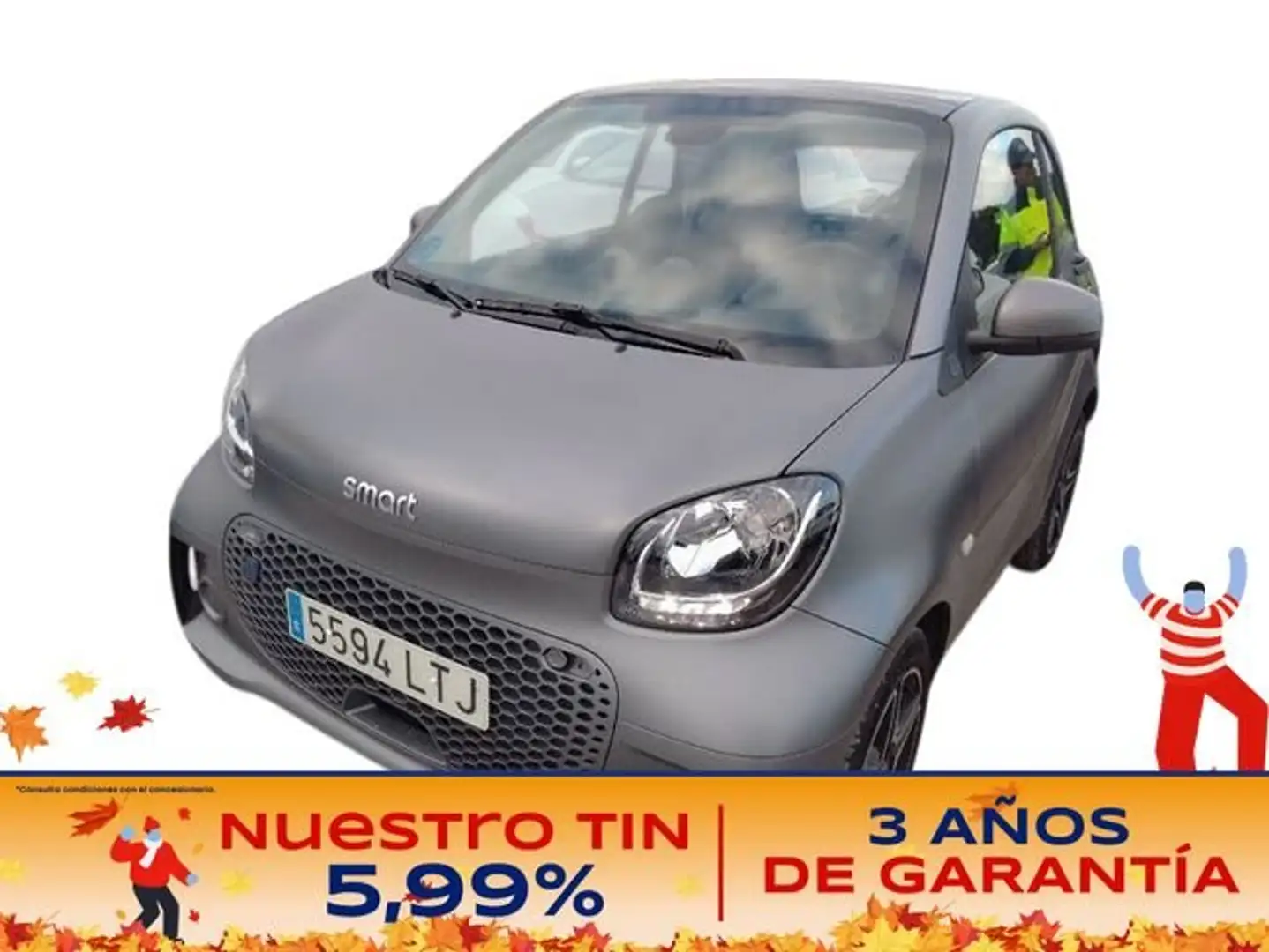 smart forTwo Coupé EQ Gris - 1