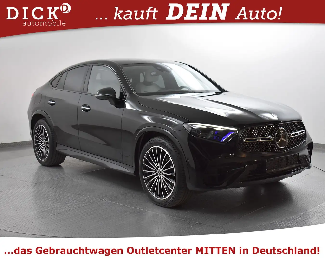 Mercedes-Benz GLC 450 GLC450d Coupe 4M AMG NIGHT+MEMO+BURM+360+HEAD+20 Noir - 1