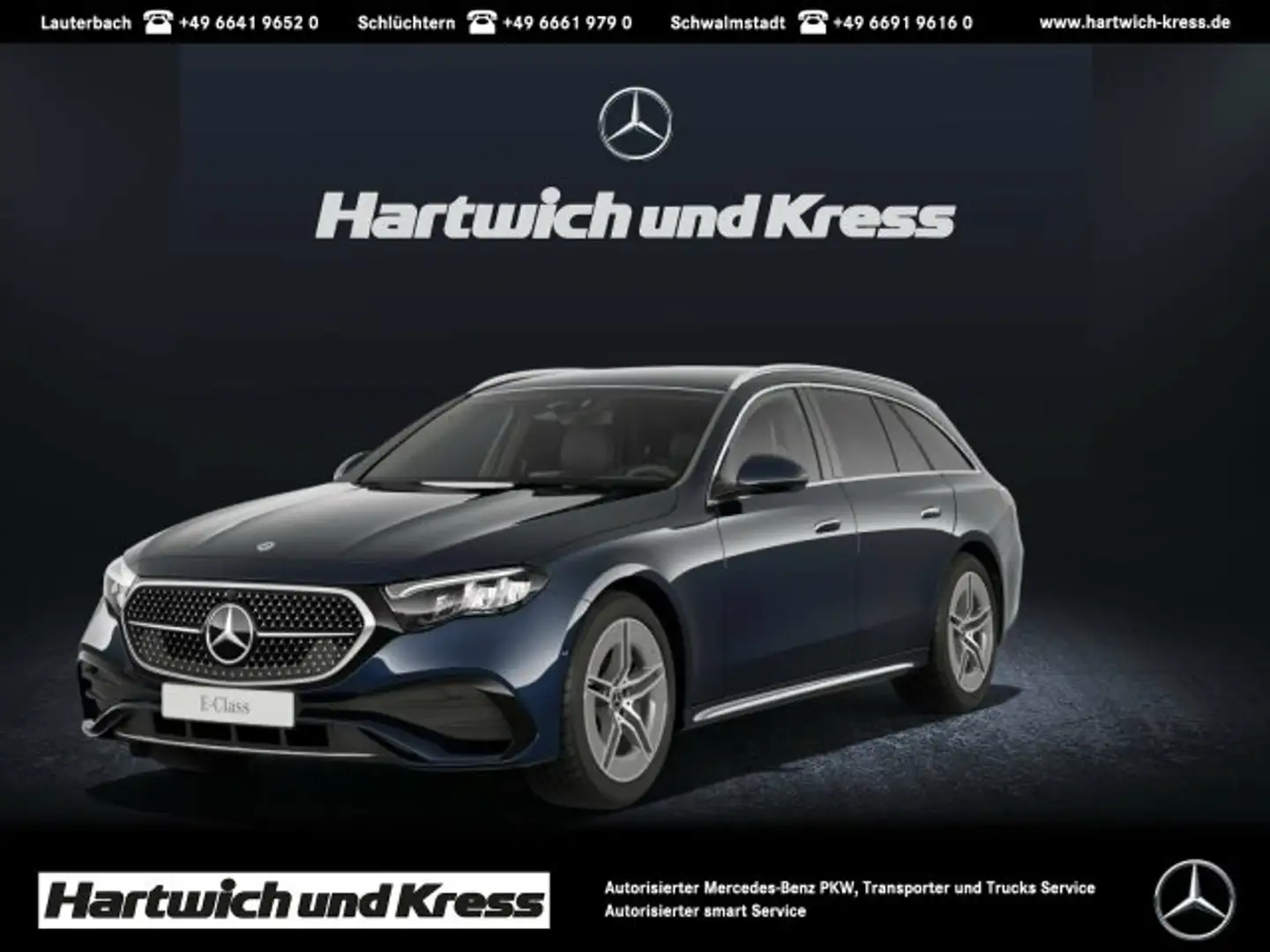 Mercedes-Benz E 220 E 220 d AMG Line Advanced+AHK+LED+Ambienteplus+Tot Blauw - 1