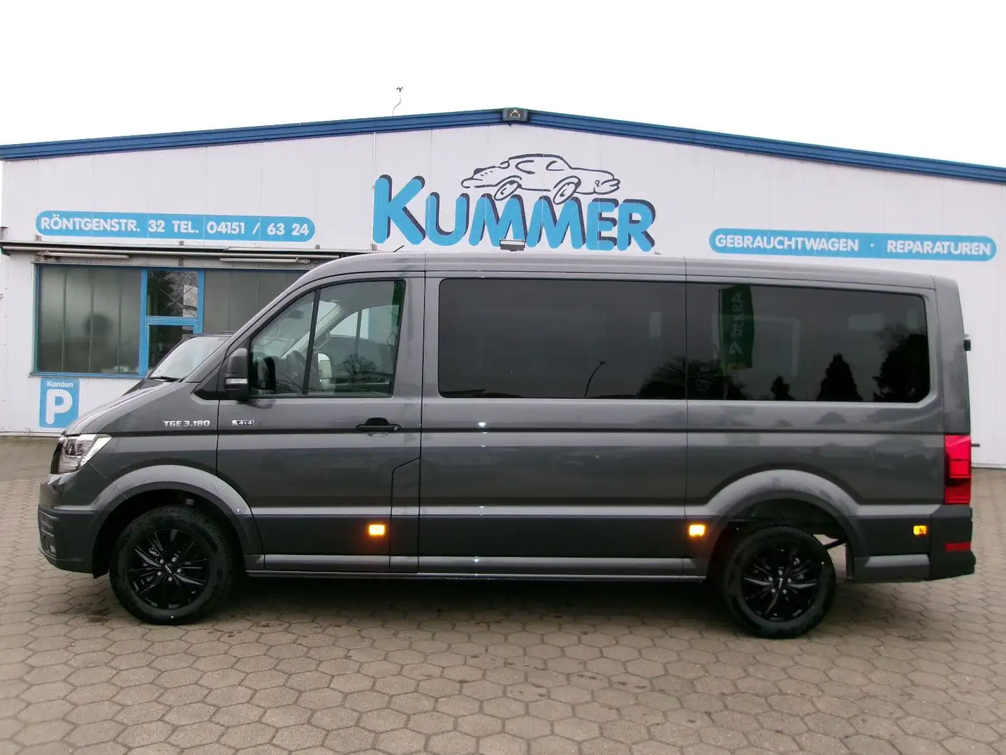 MAN TGE 3.180 SB Kombi 8.Sitzer AHK Standhzg. Grau - 1
