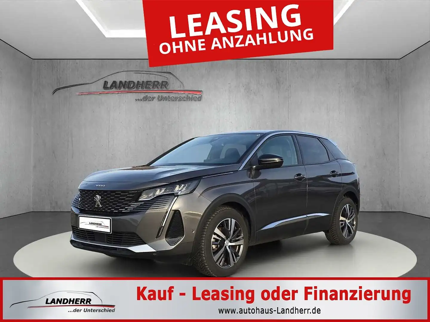 Peugeot 3008 Allure Pack Teilleder/Navi/Kamera.... Grau - 1