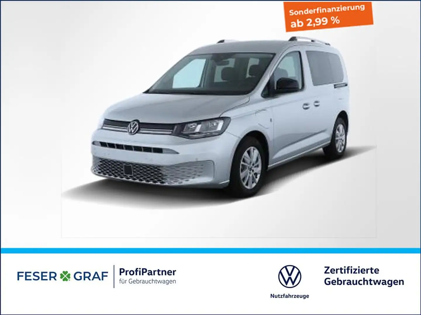 Volkswagen Caddy 1.5TSI eHybrid Life DSG AHK Rückfahrkamera Silber - 1