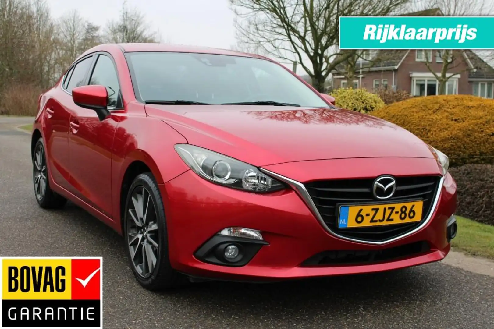 Mazda 3 2.0 120pk Skylease Sedan ECC/navi/cruise/trekhaak/ Roşu - 1