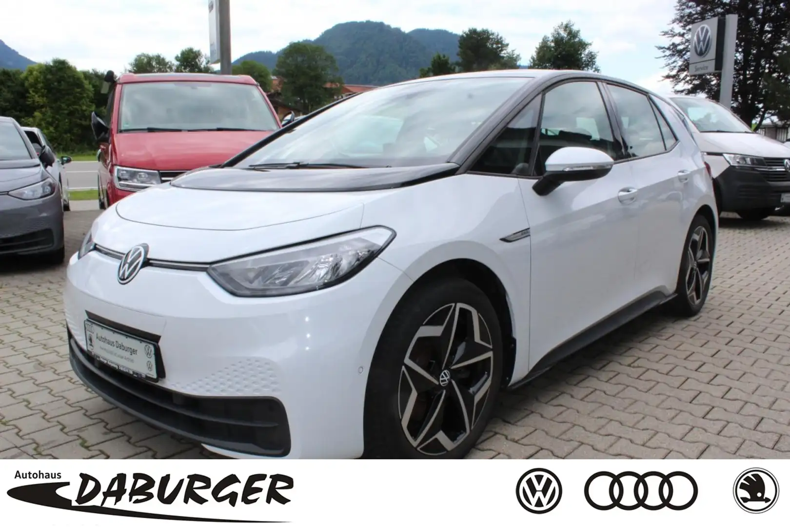 Volkswagen ID.3 Pro Performance 62kWh Kamera+HeadUP+Sitzhei Klima Weiß - 1