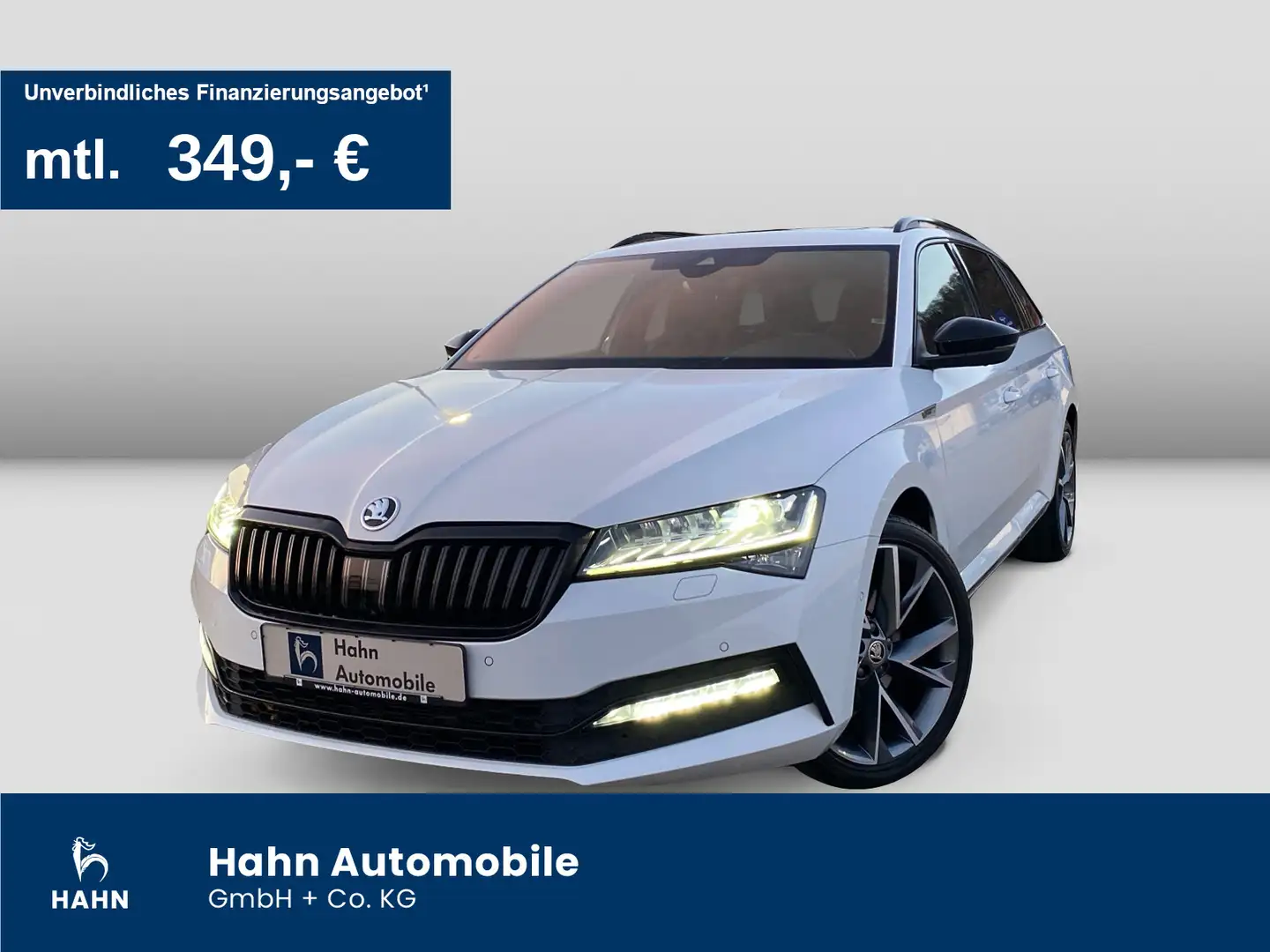 Skoda Superb Combi 2.0 TDI DSG Sportline 4x4 DCC Pano Weiß - 1