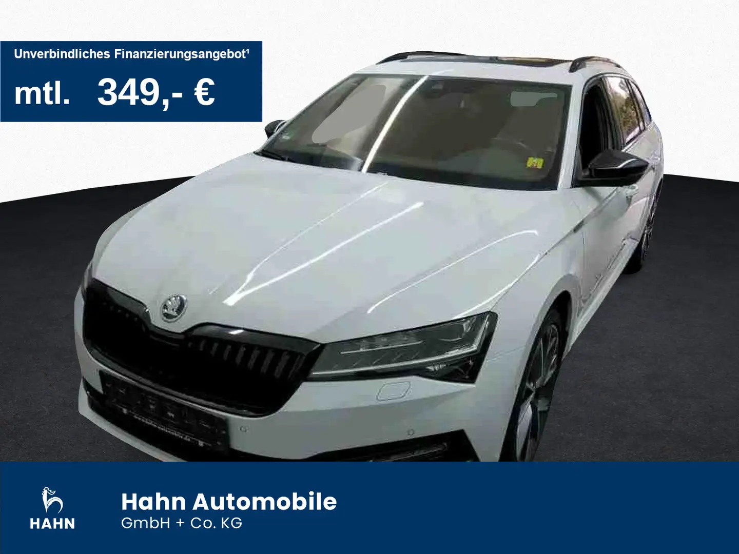 Skoda Superb Combi 2.0 TDI DSG Sportline 4x4 DCC Pano Weiß - 1