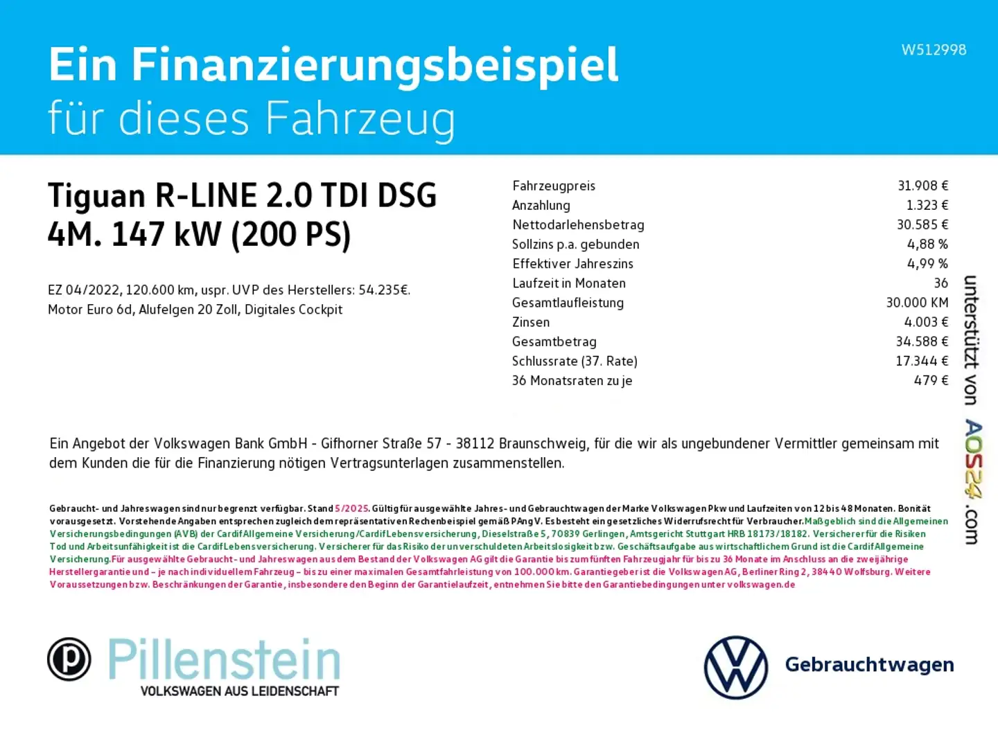 Volkswagen Tiguan R-LINE 2.0 TDI DSG 4M. "Harman Kardon" AHK NAVI Weiß - 2