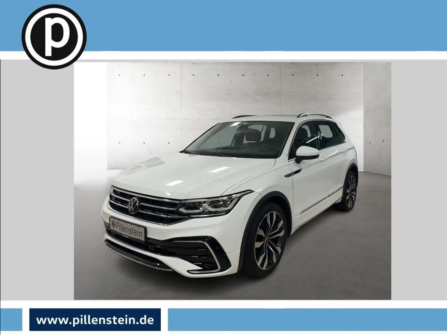 Volkswagen Tiguan R-LINE 2.0 TDI DSG 4M. "Harman Kardon" AHK NAVI Wit - 1