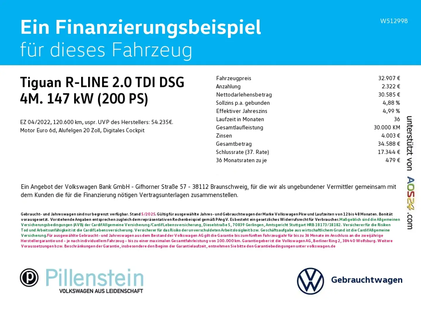 Volkswagen Tiguan R-LINE 2.0 TDI DSG 4M. "Harman Kardon" AHK NAVI Wit - 2