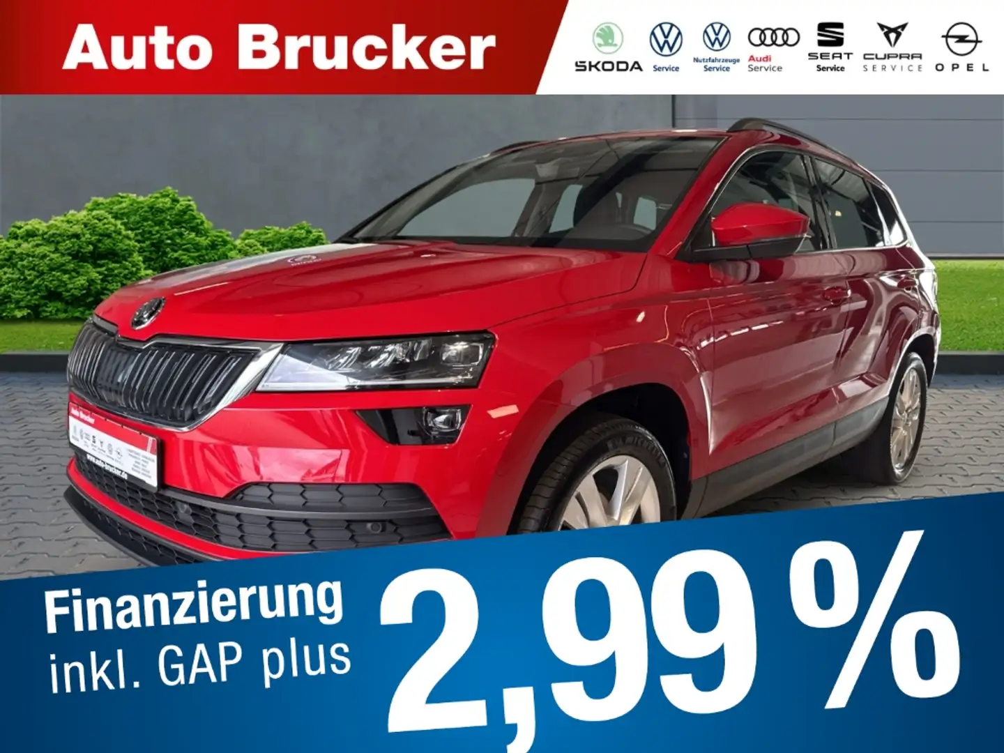 Skoda Karoq Style 4x4 2.0 TDI+Anhängerkupplung+Navi+Leder+Aluf Roşu - 1