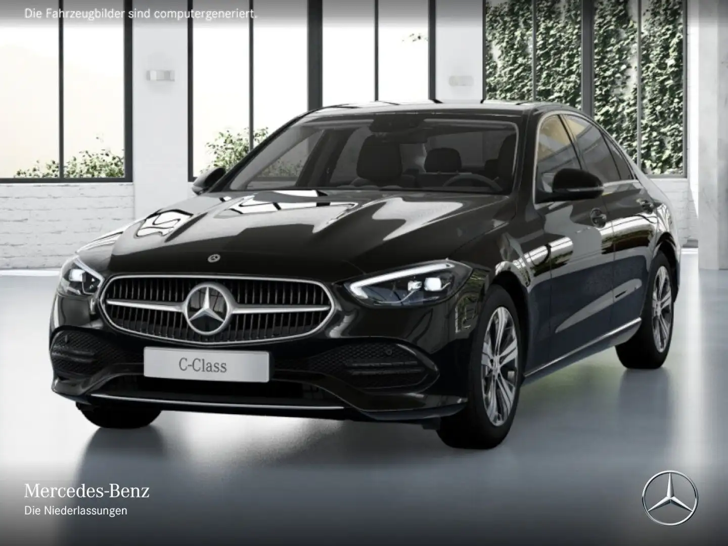 Mercedes-Benz C 200 d AVANTG+LED+KAMERA+TOTW+KEYLESS+9G Schwarz - 2