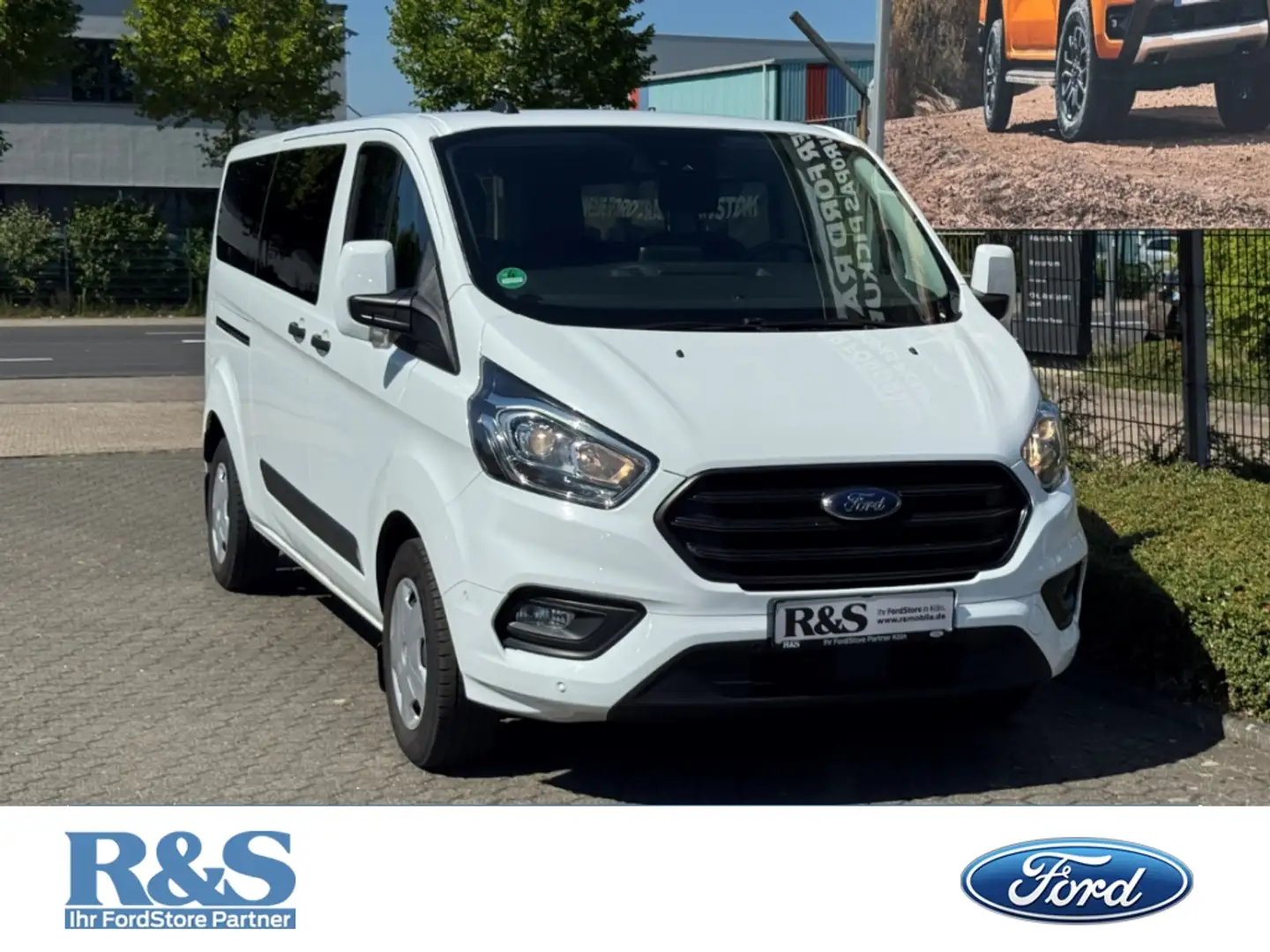 Ford Transit Custom Kombi 320 L2 Trend 8-Sitzer+Klima+Rückfahrkam. Weiß - 1