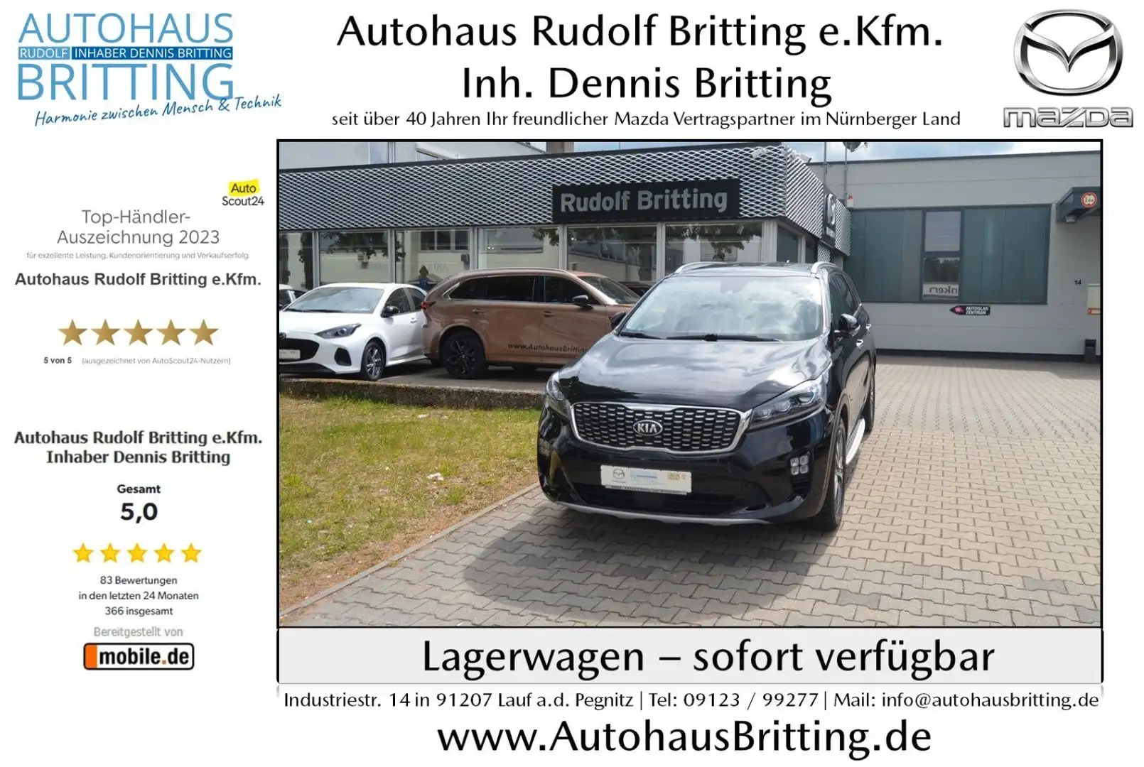 Kia Sorento Diesel 199PS Automatik GT-Line Allrad Fekete - 1