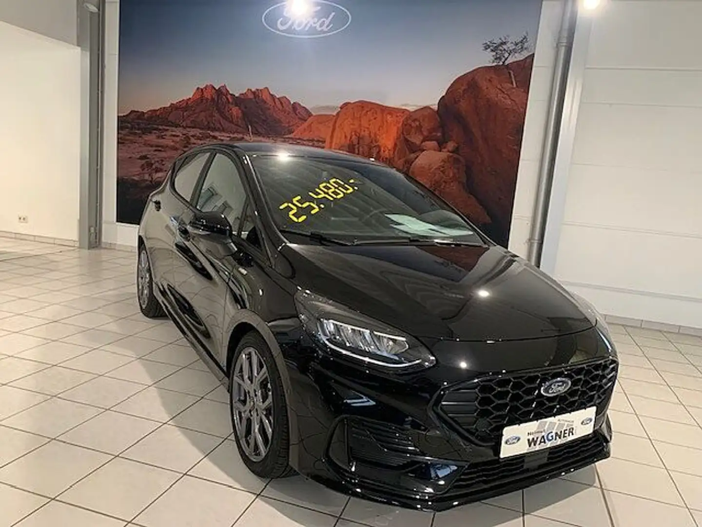 Ford Fiesta 1.0  Aut. ST-LINE/iACC/RFK/NAVI Zwart - 1