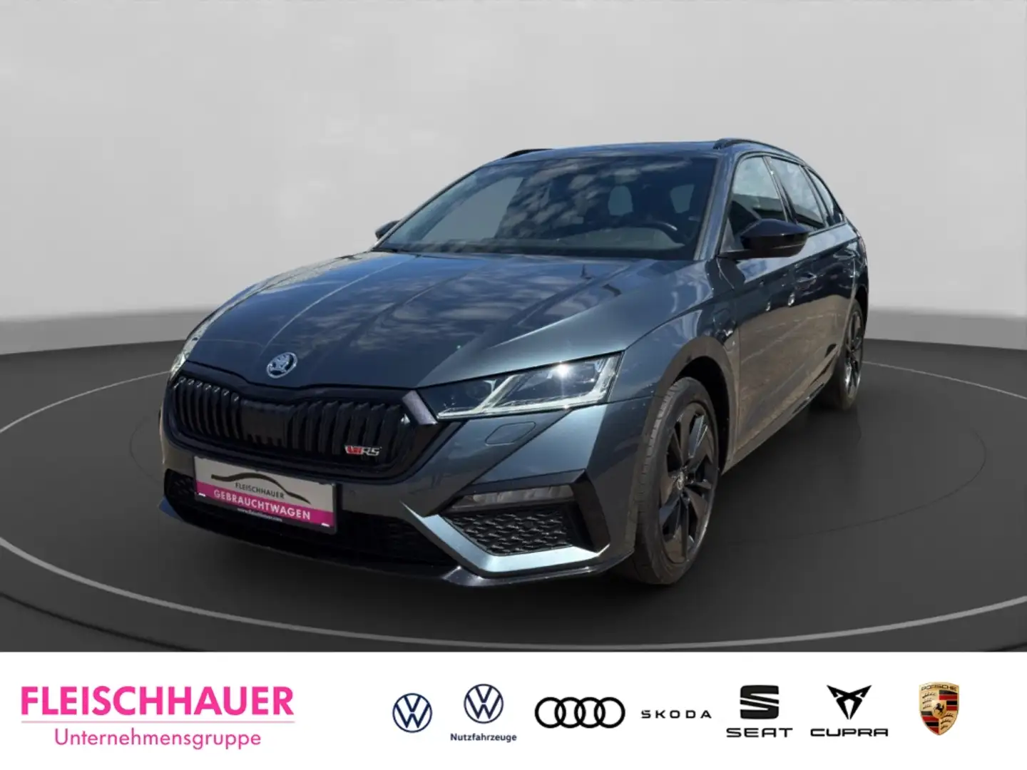 Skoda Octavia Combi RS HUD El. Panodach Navi VC LED Kurvenlicht Grau - 1