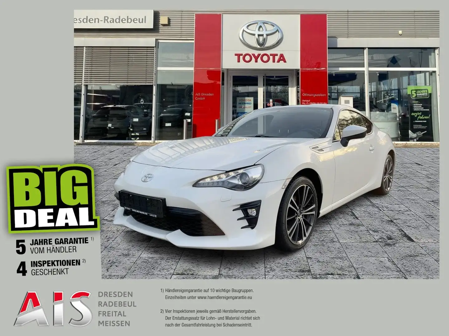 Toyota GT86 2.0 Navi*DAB*PDC*KeyLess*Tempomat White - 1