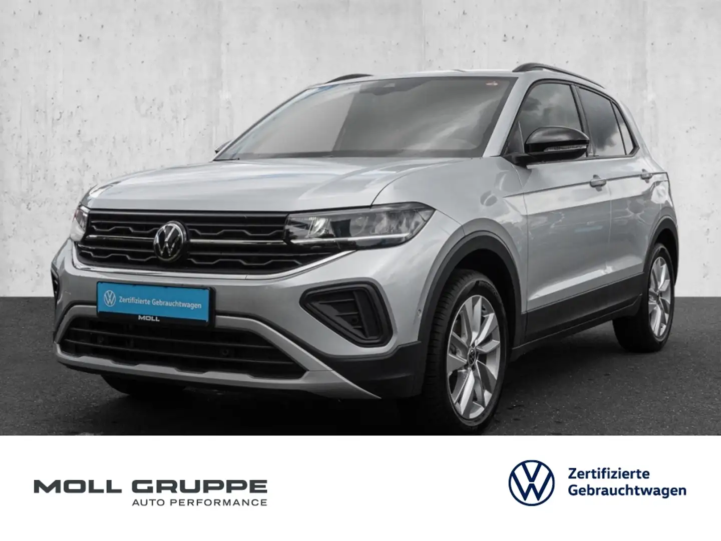 Volkswagen T-Cross 1.5 TSI DSG Life MATRIX 2xKLIMA ACC AUT Zilver - 1