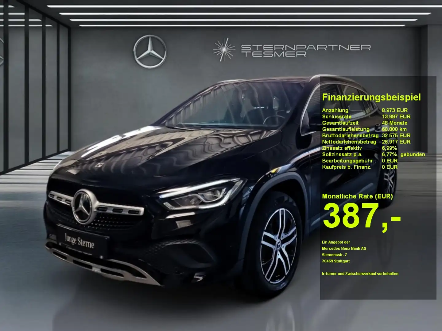 Mercedes-Benz GLA 200 d PROGRESSIVE +KAMERA+LED+TEMPOMAT+AHK Noir - 1