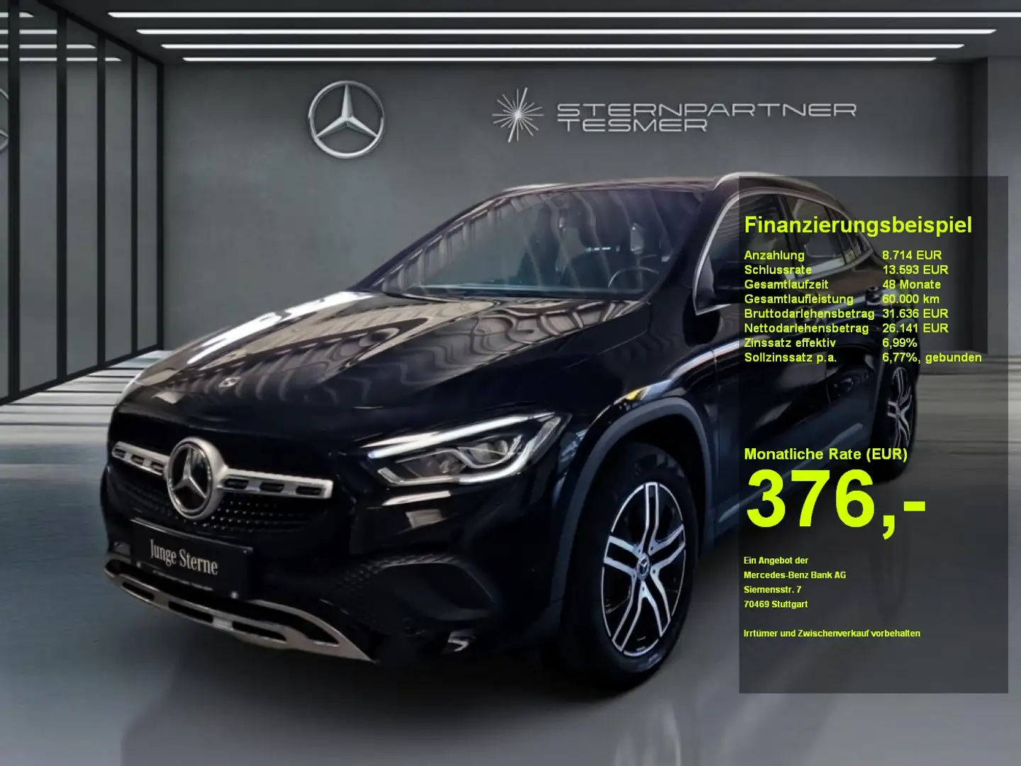 Mercedes-Benz GLA 200 d PROGRESSIVE +KAMERA+LED+TEMPOMAT+AHK Zwart - 1