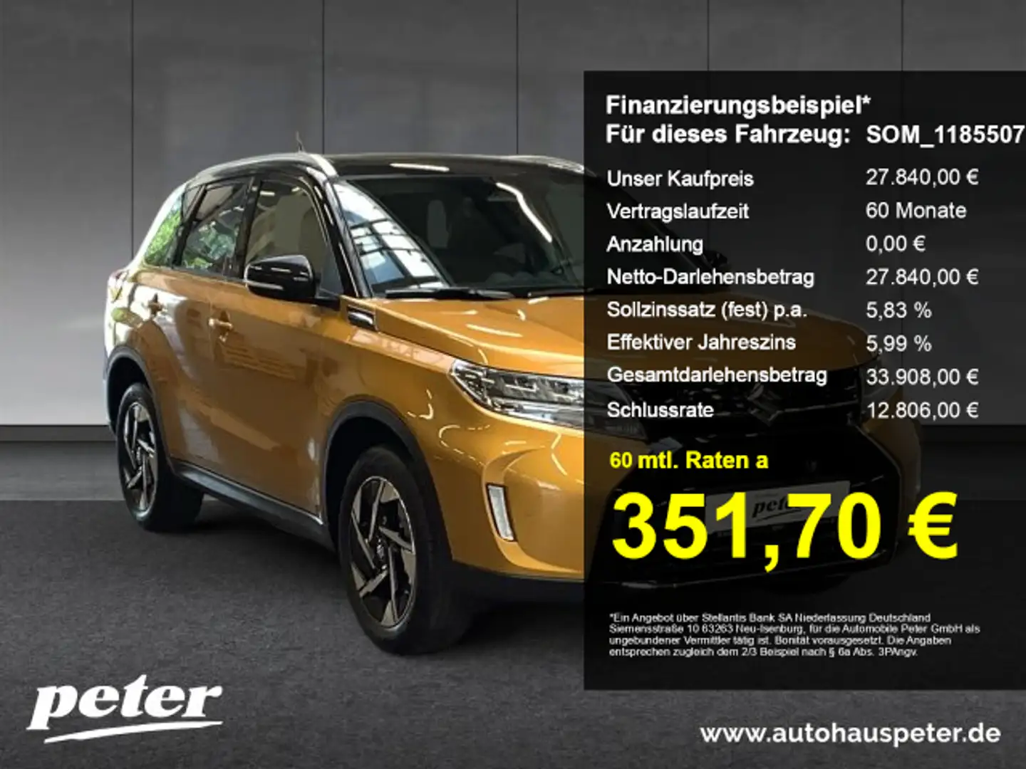 Suzuki Vitara Vitara 1.4 Comfort+ Allgrip Hybrid Schwarz - 1