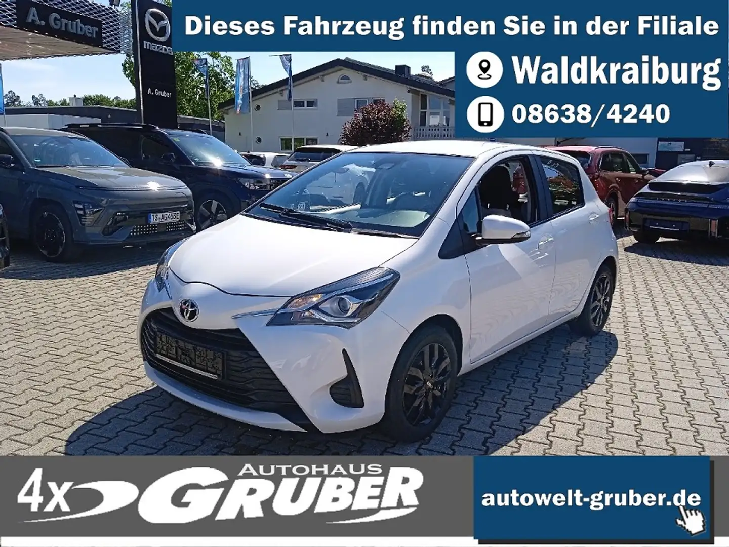 Toyota Yaris Comfort+Kamera+Klima+ALU Bianco - 1