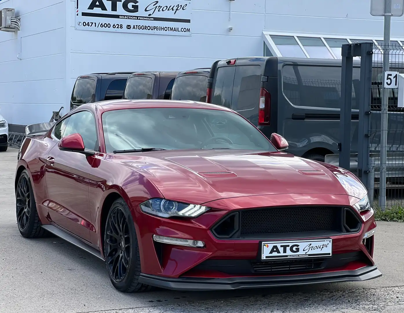 Ford Mustang 2.3i ECOBOOST 290CV BOITE AUTO 29850KM 2019 LIFT Rouge - 1