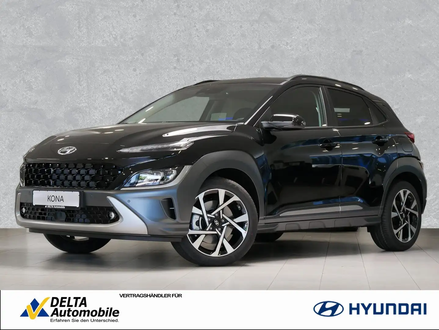 Hyundai KONA 1.6 TGDI DCT Prime Navi Voll-LED Kamera Zwart - 1