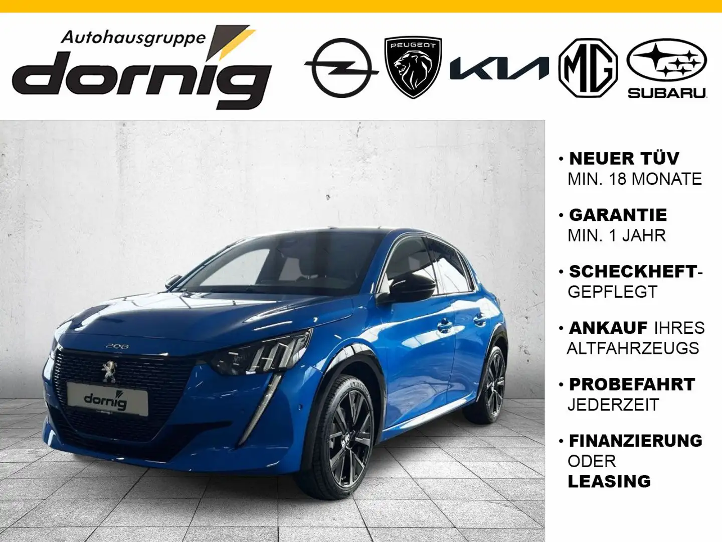 Peugeot 208 e-208 GT, LED, SHZ, Kamera Bleu - 1