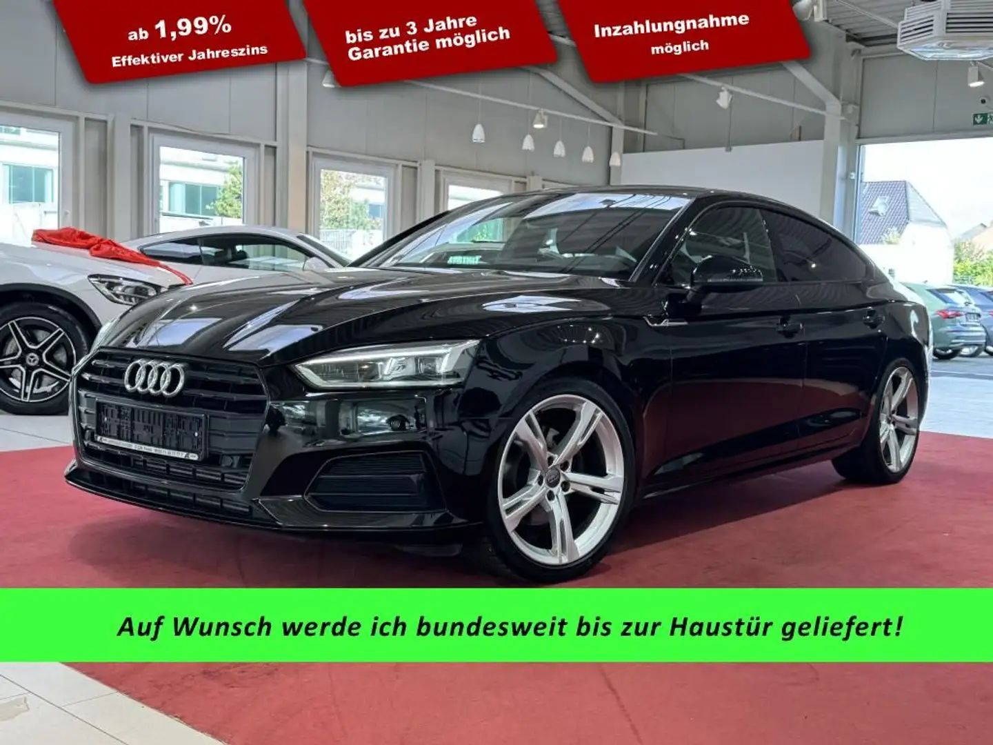 Audi A5 Sportback 2.0 TFSI sport*LED*Virtual*LEDER Zwart - 1