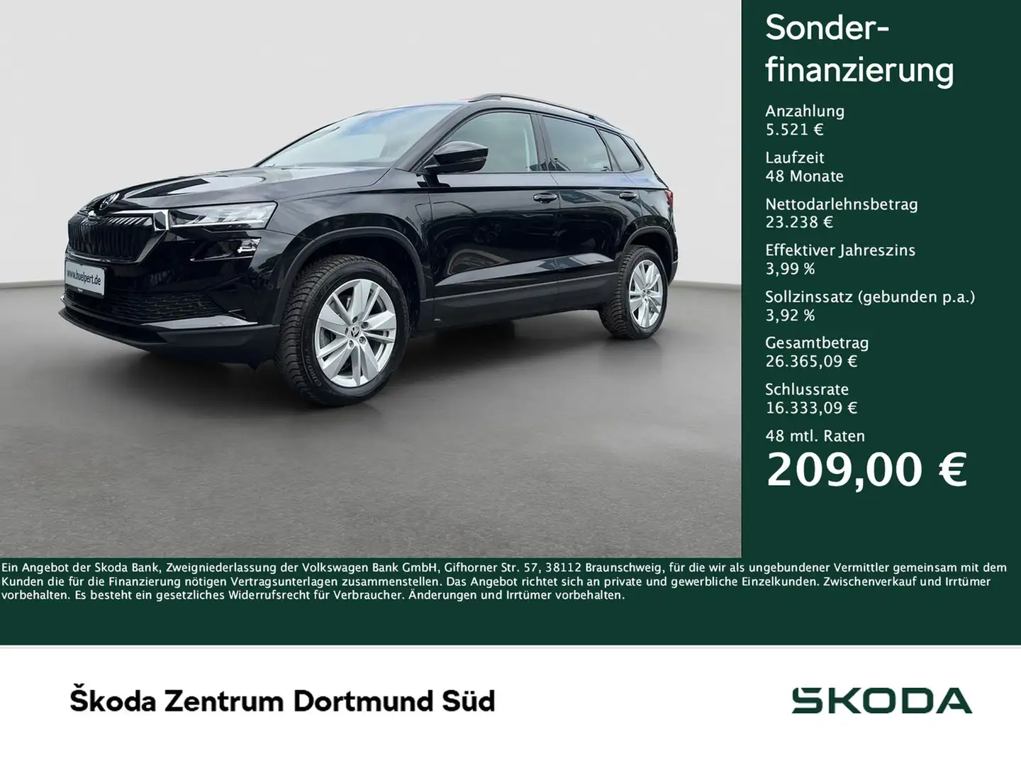 Skoda Karoq 1.5 SELECTION CAM NAVI LM17 SITZHEIZUNG Negru - 1