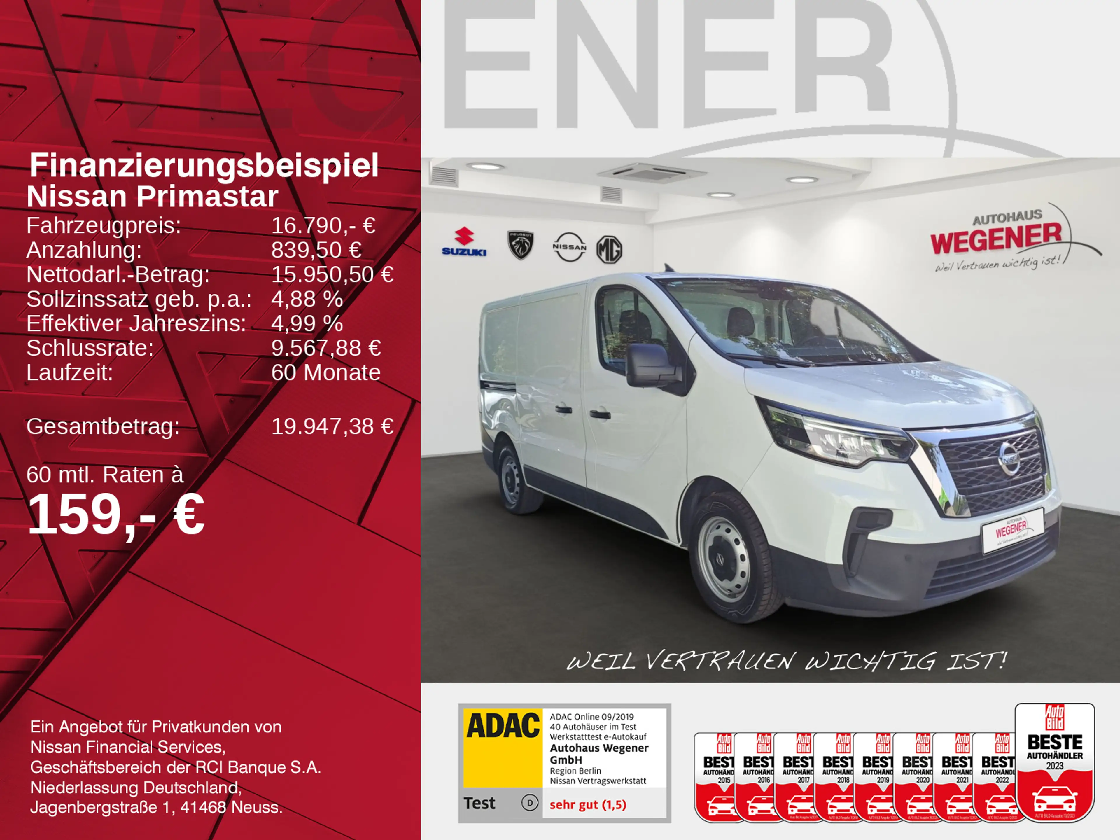 Nissan Primastar Kasten L1H1 2,8t Visia Klima*Radio — photo 2