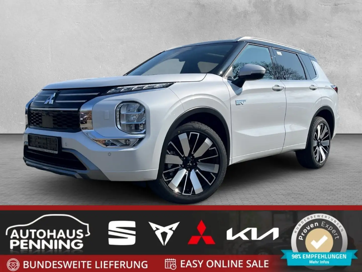 Mitsubishi Outlander TOP / UPE: 62.380,- € / 2.4l PHEV S-AWC Weiß - 1