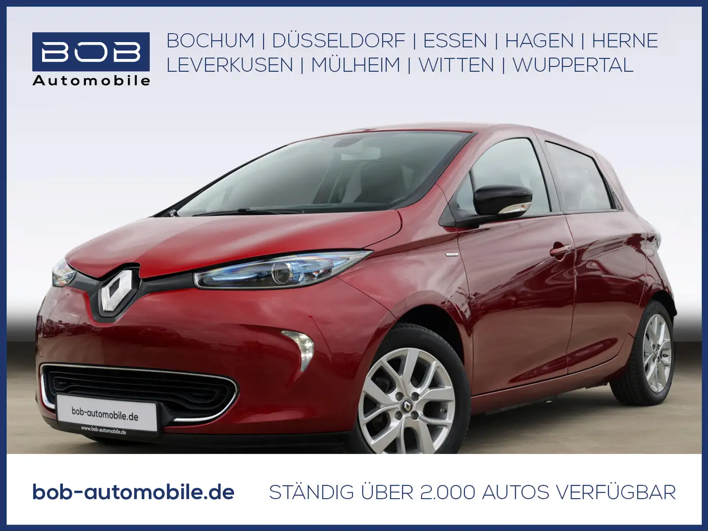 Renault ZOE R110 ZE40 Batteriemiete  +Deluxe NAVI+PDC Piros - 1